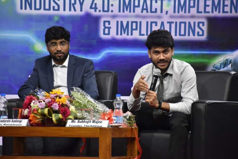 Subhajit Majee, Founder & CEO of TheAdview, speaking on an industry panel